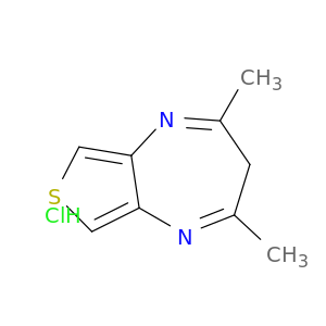 3H-Thieno[3,4-b][1,4]diazepine, 2,4-dimethyl-, hydrochloride