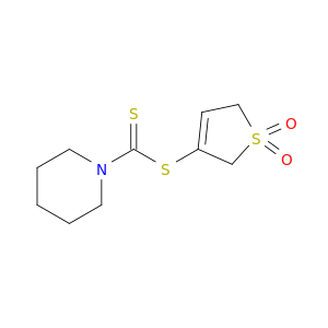 1-Piperidinecarbodithioic acid, 2,5-dihydro-1,1-dioxido-3-thienyl ester