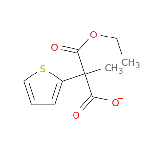 Propanedioic acid, methyl-2-thienyl-, monoethyl ester