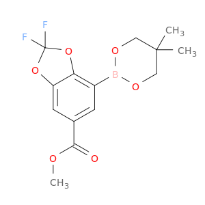 7-(5,5-二甲基-1,3,2-二氧杂硼杂环-2-基)-2,2-二氟苯并[d][1,3]二氧杂环戊烯-5-羧酸甲酯