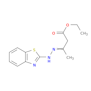 Butanoic acid, 3-(2-benzothiazolylhydrazono)-, ethyl ester