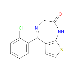 2H-Thieno[2,3-e]-1,4-diazepin-2-one,5-(2-chlorophenyl)-1,3-dihydro-