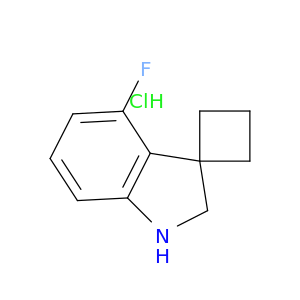 4'-fluoro-1',2'-dihydrospiro[cyclobutane-1,3'-indole] hydrochloride