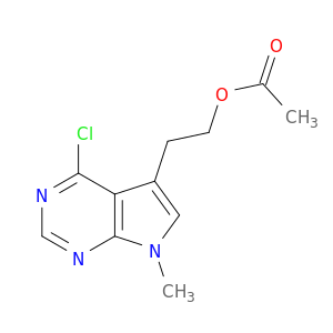 2-(4-Chloro-7-methyl-7H-pyrrolo[2,3-d]pyrimidin-5-yl)ethyl acetate