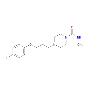 1-Piperazinecarboxamide, 4-[3-(4-fluorophenoxy)propyl]-N-methyl-