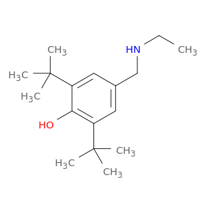 p-Cresol, 2,6-di-tert-butyl-alpha-(ethylamino)-