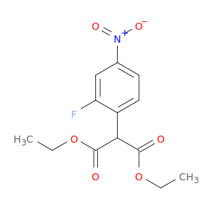 丙二酸,2-(2-氟-4-硝基苯基)-,1,3-二乙酯