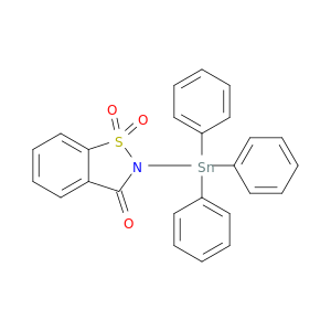 1,2-Benzisothiazol-3(2H)-one, 2-(triphenylstannyl)-, 1,1-dioxide