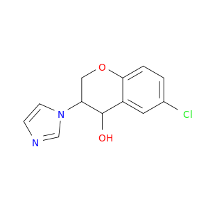 2H-1-Benzopyran-4-ol, 6-chloro-3,4-dihydro-3-(1H-imidazol-1-yl)-
