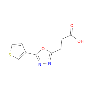 3-[5-(thiophen-3-yl)-1,3,4-oxadiazol-2-yl]propanoic Acid