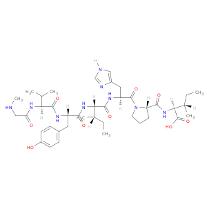Angiotensin II,1-de-L-aspartic acid-2-(N-methylglycine)-5-L-isoleucine-8-L-isoleucine- (9CI)