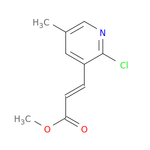 (E)-甲基 3-(2-氯-5-甲基吡啶-3-基)丙烯酰酸酯