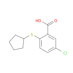 5-chloro-2-(cyclopentylsulfanyl)benzoic acid