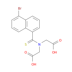 Glycine, N-[(5-bromo-1-naphthalenyl)thioxomethyl]-N-(carboxymethyl)-