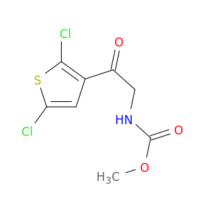 Carbamic acid, [2-(2,5-dichloro-3-thienyl)-2-oxoethyl]-, methyl ester