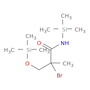 Propanamide, 2-bromo-2-methyl-N-(trimethylsilyl)-3-[(trimethylsilyl)oxy]-
