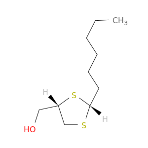 1,3-Dithiolane-4-methanol, 2-hexyl-, cis-