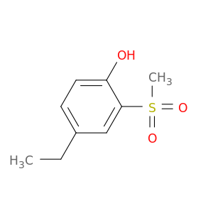 Phenol, 4-ethyl-2-(methylsulfonyl)-