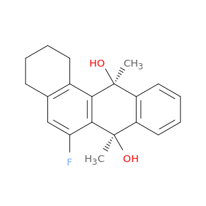 (7r,12s)-6-fluoro-7,12-dimethyl-1,2,3,4,7,12-hexahydrotetraphene-7,12-diol