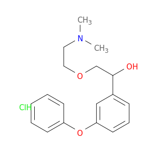 Benzenemethanol, a-[[2-(dimethylamino)ethoxy]methyl]-3-phenoxy-,hydrochloride (1:1)