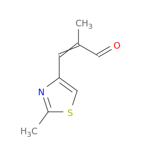 2-Propenal, 2-methyl-3-(2-methyl-4-thiazolyl)-