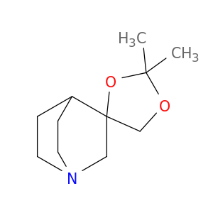 Spiro[1-azabicyclo[2.2.2]octane-3,4'-[1,3]dioxolane], 2',2'-dimethyl-