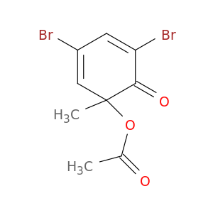 2,4-Cyclohexadien-1-one, 6-(acetyloxy)-2,4-dibromo-6-methyl-