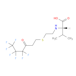 L-Valine, N-[2-[(4,4,5,5,6,6,6-heptafluoro-3-oxohexyl)thio]ethyl]-