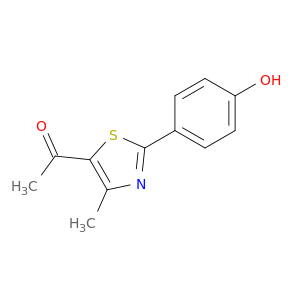 1-[2-(4-Hydroxyphenyl)-4-methyl-1,3-thiazol-5-yl]ethan-1-one