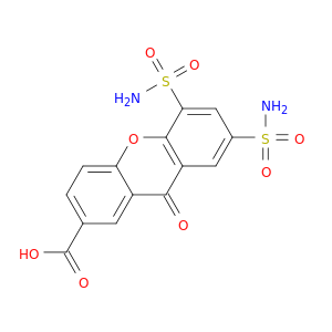 9H-Xanthene-2-carboxylic acid, 5,7-bis(aminosulfonyl)-9-oxo-
