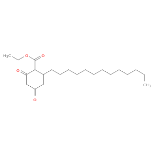 Cyclohexanecarboxylic acid, 2,4-dioxo-6-tridecyl-, ethyl ester