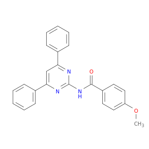 Benzamide, N-(4,6-diphenyl-2-pyrimidinyl)-4-methoxy-
