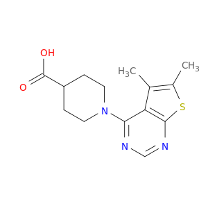 1-(5,6-二甲基-噻吩并[2,3-d]嘧啶-4-基)-哌啶-4-羧酸