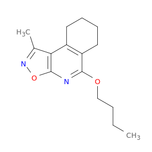 Isoxazolo[5,4-c]isoquinoline, 5-butoxy-6,7,8,9-tetrahydro-1-methyl-
