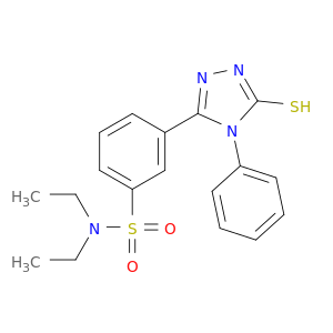 N,N-Diethyl-3-(5-mercapto-4-phenyl-4H-1,2,4-triazol-3-yl)benzenesulfonamide