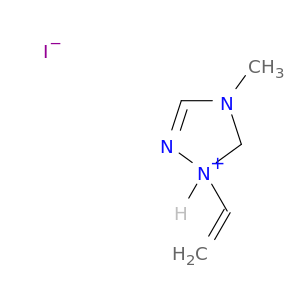 1H-1,2,4-Triazolium, 1-ethenyl-4-methyl-, iodide
