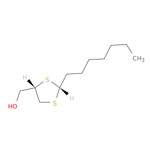 1,3-Dithiolane-4-methanol, 2-heptyl-, cis-