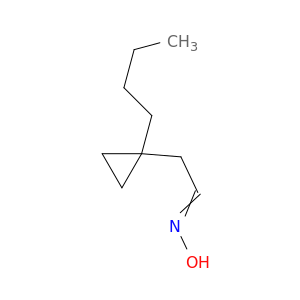 Cyclopropaneacetaldehyde, 1-butyl-, oxime