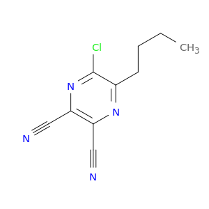 2,3-Pyrazinedicarbonitrile, 5-butyl-6-chloro-
