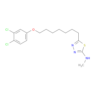 1,3,4-Thiadiazol-2-amine, 5-[7-(3,4-dichlorophenoxy)heptyl]-N-methyl-