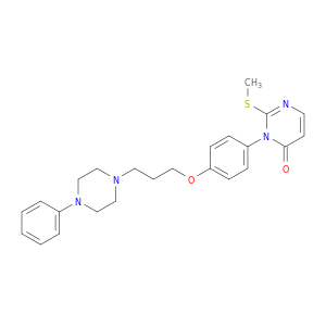 4(3H)-Pyrimidinone, 2-(methylthio)-3-(4-(3-(4-phenyl-1-piperazinyl)propoxy)phenyl)-