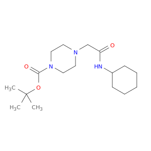 1-Piperazinecarboxylicacid, 4-[2-(cyclohexylamino)-2-oxoethyl]-, 1,1-dimethylethyl ester