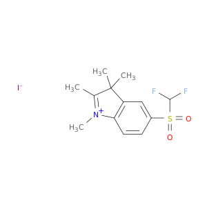 3H-INDOLIUM, 5-[(DIFLUOROMETHYL)SULFONYL]-1,2,3,3-TETRAMETHYL-, IODIDE (1:1)