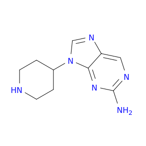 9H-Purin-2-amine, 9-(4-piperidinyl)-
