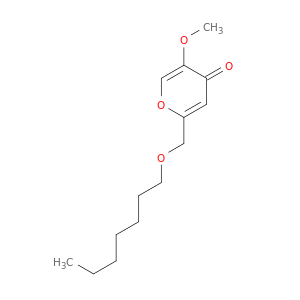 4H-Pyran-4-one, 2-[(heptyloxy)methyl]-5-methoxy-