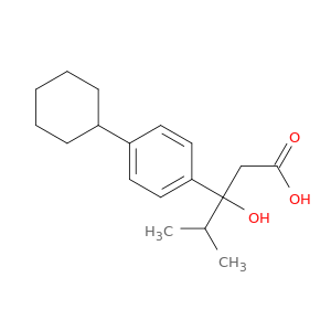 Benzenepropanoic acid, 4-cyclohexyl-beta-hydroxy-beta-(1-methylethyl)-, (+-)-