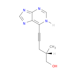 4-Pentyn-1-ol, 2-methyl-5-(1H-purin-6-yl)-, (2S)-
