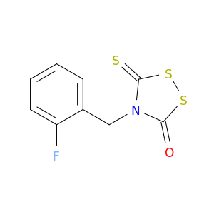 1,2,4-Dithiazolidin-3-one, 4-[(2-fluorophenyl)methyl]-5-thioxo-