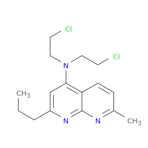 N,N-BIS(2-CHLOROETHYL)-7-METHYL-2-PROPYL-1,8-NAPHTHYRIDIN-4-AMINE