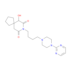 6-羟基-8-[4-(嘧啶-2-基)-1-哌嗪基丁基]-8-氮杂螺[4,5]癸烷-7,9-二酮